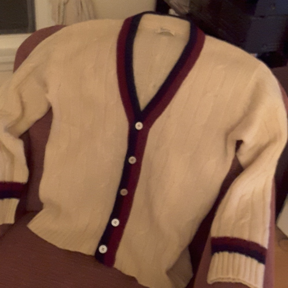 Vintage Classy Men's Tennis Cardigan